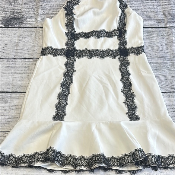 Revolve NBD Sz Large Gracious Laces Halter Fit and Flare Mini Dress - Picture 6 of 16